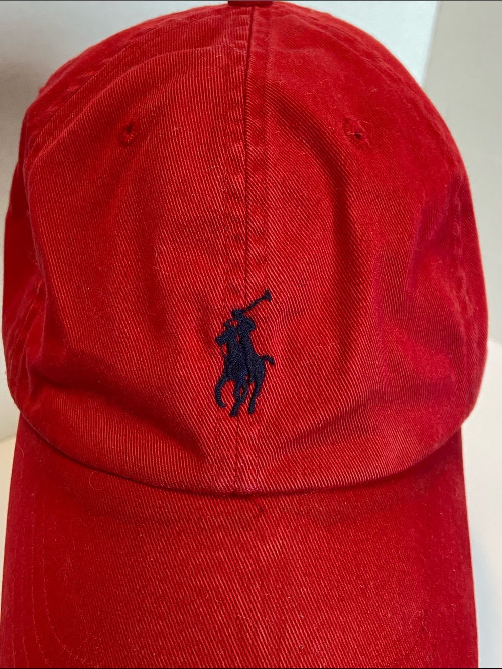 Polo Ralph Lauren Cap Spell Out Logo Golf Beach Baseball Red Navy Horse O/S - Picture 2 of 10